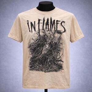 In Flames Cloaked Ghoul T-Shirt Tee Shirt Men's Size Smal